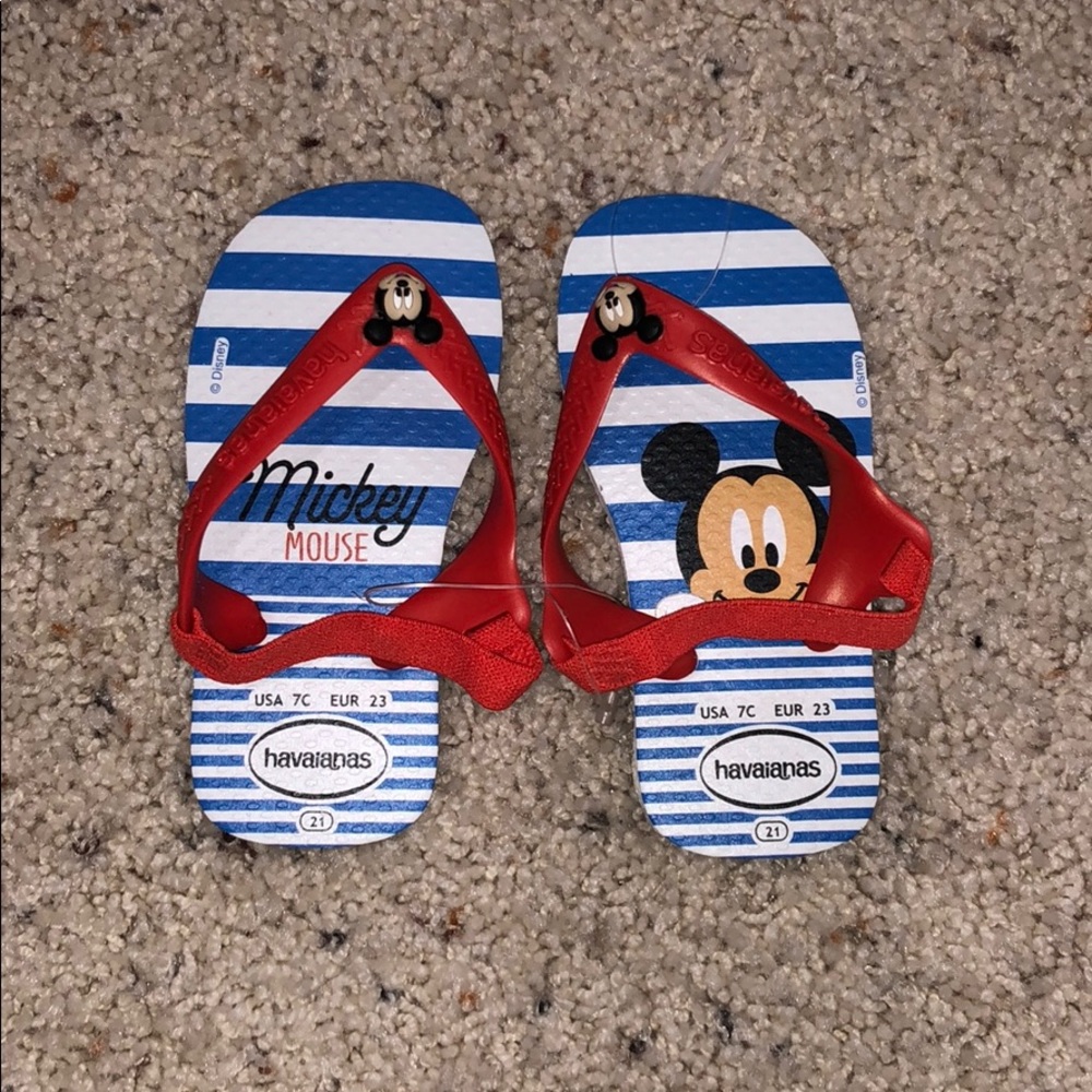 Mickey Mouse flip flops